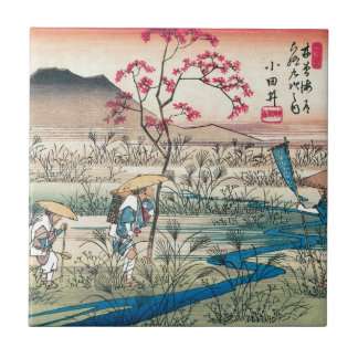 Alte japanische Reisende Fliese
