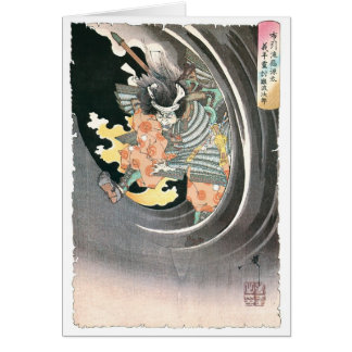 Alte japanische Samurai-Malerei