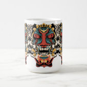 Alte japanische Teufelskunst Kaffeetasse (Mittel)