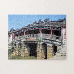 Alte japanische überdachte Brücke in Hoi An - Viet Puzzle