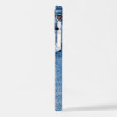 Alte Jeans iPhone Hülle (Linke Seite)