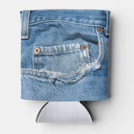 Alte Jeans können sich kühlen Dosenkühler