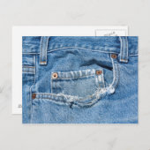 Alte Jeans Postkarte (Vorne/Hinten)