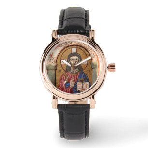 Alte Jesus-Mosaik Armbanduhr