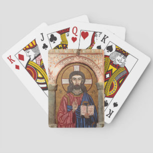 Alte Jesus-Mosaik Spielkarten