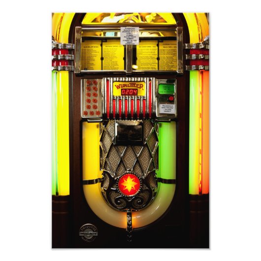 Alte Jukebox Fotodruck (Vorne)