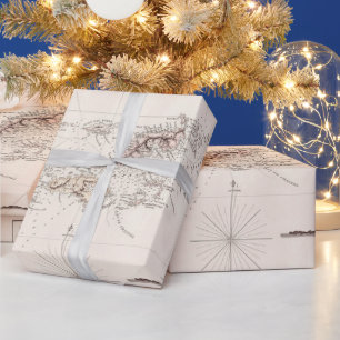 Alte Jungfrau Islands Map (1821)  Geschenkpapier