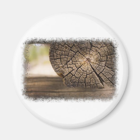 Alte Kabine Holz Texturen Magnet (Vorne)