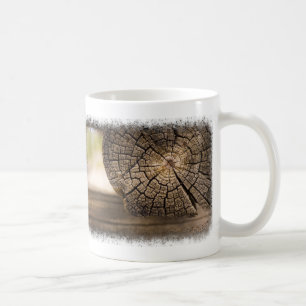 Alte Kabine Holztexturen 1 auf Weiß Kaffeetasse