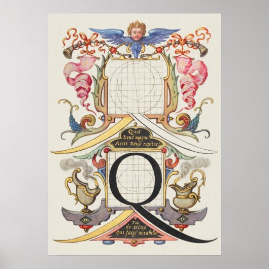 Alte Kalligrafie Poster (Vorne)