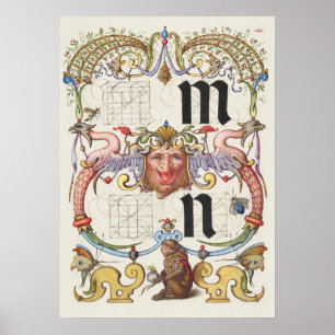 Alte Kalligrafie Poster