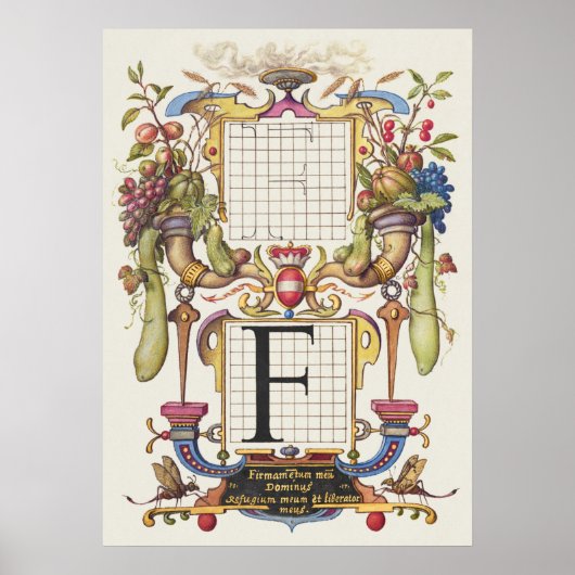 Alte Kalligrafie Poster (Vorne)