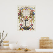 Alte Kalligrafie Poster (Küche)