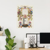 Alte Kalligrafie Poster (Heimbüro)