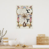 Alte Kalligrafie Poster (Küche)