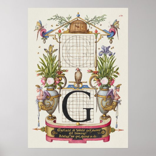 Alte Kalligrafie Poster (Vorne)