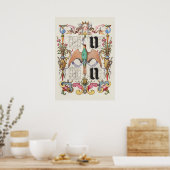 Alte Kalligrafie Poster (Küche)