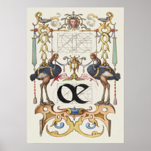 Alte Kalligrafie Poster