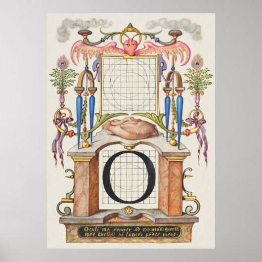 Alte Kalligrafie Poster (Vorne)