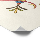 Alte Kalligrafie Poster (Ecke)
