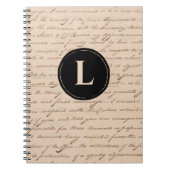 Alte Kalligraphie des Mongram Writers der Antike L Notizblock (Vorderseite)