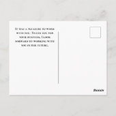 Alte Kamera mit Foto für Fotografen Postkarte (Rückseite)