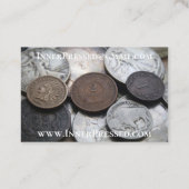 Alte Kamera mit Ihrem Foto für Fotografen Visitenkarte (Rückseite)