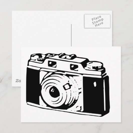 Alte Kamera Postkarte (Vorne/Hinten)