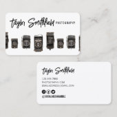 Alte Kameras Fotografie-Visitenkarte Visitenkarte (Vorne/Hinten)