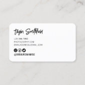 Alte Kameras Fotografie-Visitenkarte Visitenkarte (Rückseite)