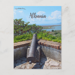 Alte Kanone in der Festung Butrint in Albanien Postkarte