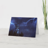 Alte Kapelle und Gewitter Karte (Vorderseite)