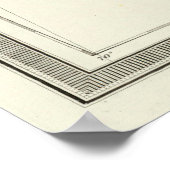 Alte Karibik Karte (1855) Poster (Ecke)