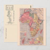 Alte Karte, 1920, Afrika Postkarte (Vorne/Hinten)
