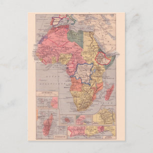 Alte Karte, 1920, Afrika Postkarte