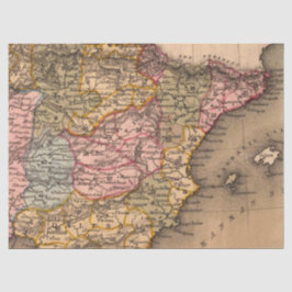 Alte Karte 1 Design 4 Seidenpapier