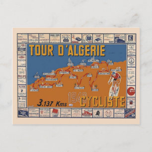 Alte Karte, Algerien Radrennen 1949 Postkarte