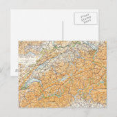 Alte Karte der Schweiz (Vorne/Hinten)