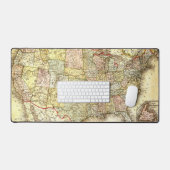 Alte Karte der USA Schreibtischunterlage (Tastatur & Maus)