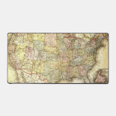 Alte Karte der USA Schreibtischunterlage (Vorderseite)
