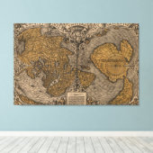 Alte Karte der Welt (1531) Leinwanddruck (Insitu (Holzboden))