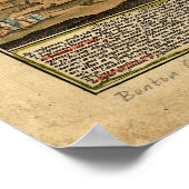 Alte Karte der Welt 1716 Plakatdruck im Mittelalte Poster (Ecke)