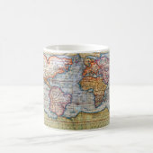 Alte Karte der Welt Kaffeetasse (Mittel)