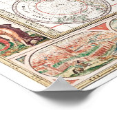 Alte Karte der Welt Poster (Ecke)