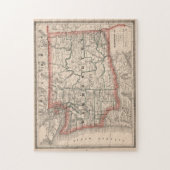 Alte Karte des Bundesstaates Washington (1883) Puzzle (Vertikal)