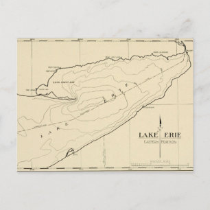 Alte Karte des Lake Erie New York
