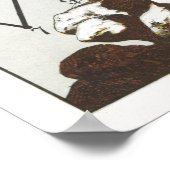 Alte Karte des Nordpol Poster (Ecke)