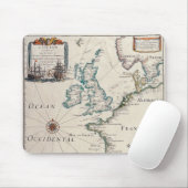 Alte Karte des Westerns Europa Mousepad (Mit Mouse)