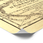 Alte Karte des Westerns Hemisphäre. Französisch 17 Poster (Ecke)