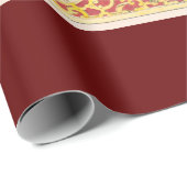 Alte Karte Geschenkpapier (Rolleneckpunkt)